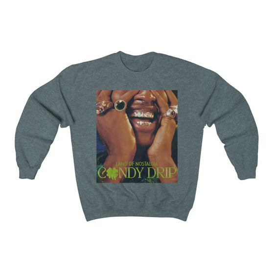 Land of Nostalgia Classic Lucky Daye Candy Drip Unisex Heavy Blend™ Crewneck Sweatshirt