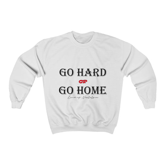 Land of Nostalgia Go Hard or Go Home Unisex Heavy Blend™ Crewneck Sweatshirt