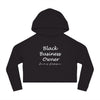Land of Nostalgia Black Business Owner Women’s Cropped Hooded Sweatshirt