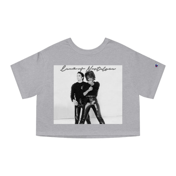 Land of Nostalgia Classic Michael & Janet Scream 1995 Vintage Champion Women's Heritage Cropped T-Shirt