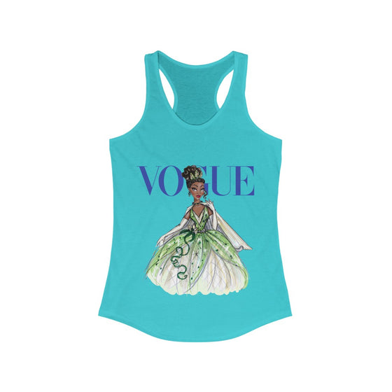 Land of Nostalgia Women's Vogue Disney Princess Tiana Ideal Racerback Tank