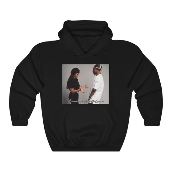 Land of Nostalgia Janet Jackson and Tupac Vintage Poetic Justice Love Unisex Heavy Blend™ Hooded Sweatshirt