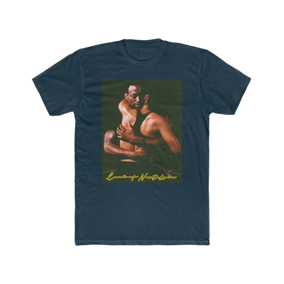 Land of Nostalgia Love and Basketball Ball for Your Heart Men's Cotton Crew Tee