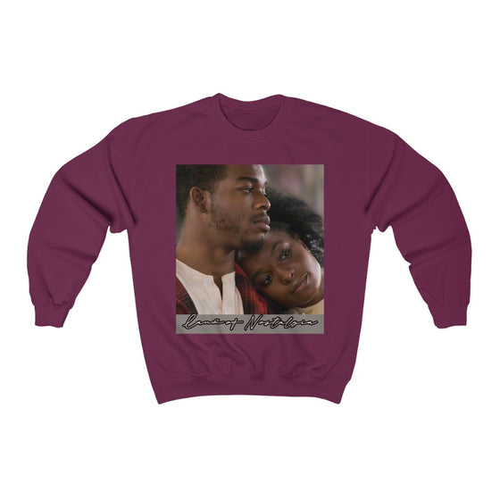 Land of Nostalgia Black Love Vibrations Unisex Heavy Blend™ Crewneck Sweatshirt