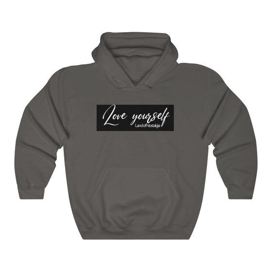 Land of Nostalgia Unisex Heavy Blend™ Hooded Classic Love Yourself Sweatshirt