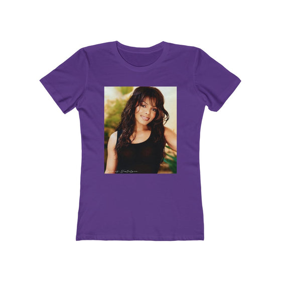 Land of Nostalgia Janet Jackson Classic Vibrational Women's The Boyfriend Tee