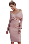 Land of Nostalgia Knitted V-Neck Long Sleeve 2 Piece  Euphoria Dress