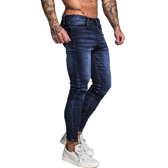 Land of Nostalgia Men's '90s Hip Hop Street Wear Super Skinny Slim Fit Jeans (Ready to Ship)