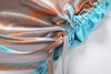 Land of Nostalgia Tie Dye Women's Sleeveless Bandage Pleated Mini Dress