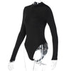 Land of Nostalgia Women's V-neck Long Sleeve Bodysuit