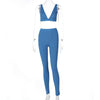 Land of Nostalgia Women's V-neck Crop Tops Sportswear Tracksuit Leggings 2-Pieces Set