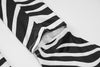 Land of Nostalgia Women's Long Sleeve with Gloves Mini Bodycon Zebra Print Dress