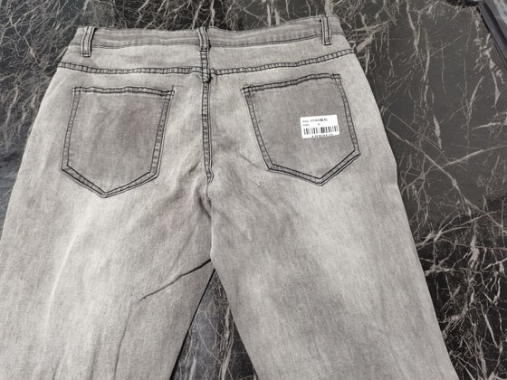 Land of Nostalgia Men's High Street Skinny Denim Ripped Jeans Trousers Pants