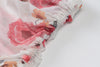 Land of Nostalgia Women's Long Sleeve Flower Print Bandage Summer Crop Top Skirt Set