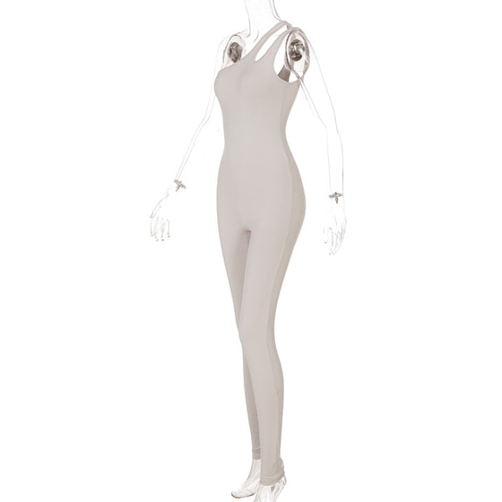 Land of Nostalgia Women's Asymmetric Inclined-Shoulder Summer Sleeveless Dress