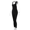 Land of Nostalgia Women's Sleeveless Hollow Out Summer Bodycon Jumpsuit