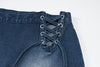 Land of Nostalgia High Waist Women's Summer Denim Short Jeans
