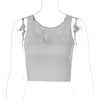 Land of Nostalgia Sleeveless Straps Women's Tank Crop Top Tee