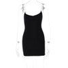 Land of Nostalgia Women's Sleeveless Bodycon Pure Cotton Mini Dress