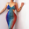 Land of Nostalgia Sleeveless See-Through Women's Bodycon Maxi Dress