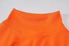 Land of Nostalgia Women’s Neon Orange Zip-Up Crop Top (Ready to Ship)