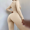 Land of Nostalgia Women's Hollow Out Long Sleeve Slim Bodycon Jumpsuits