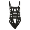 Land of Nostalgia Sleeveless Slash Neck Hollow Out See-Through Women's Bodycon Bodysuit